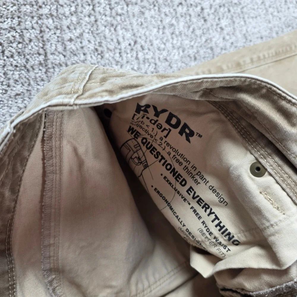 Kuhl Rydr Crag Series Mens 32x30 Khaki Tan Cotton Blend Work Hiking Pants